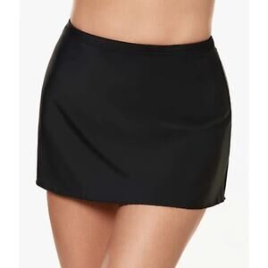 Miraclesuit Black Skirt Swim Bottom Women's Size 16 New Without Tags 6516602